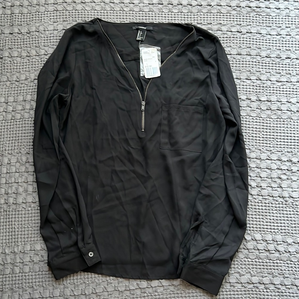 Black Forever 21 Blouse